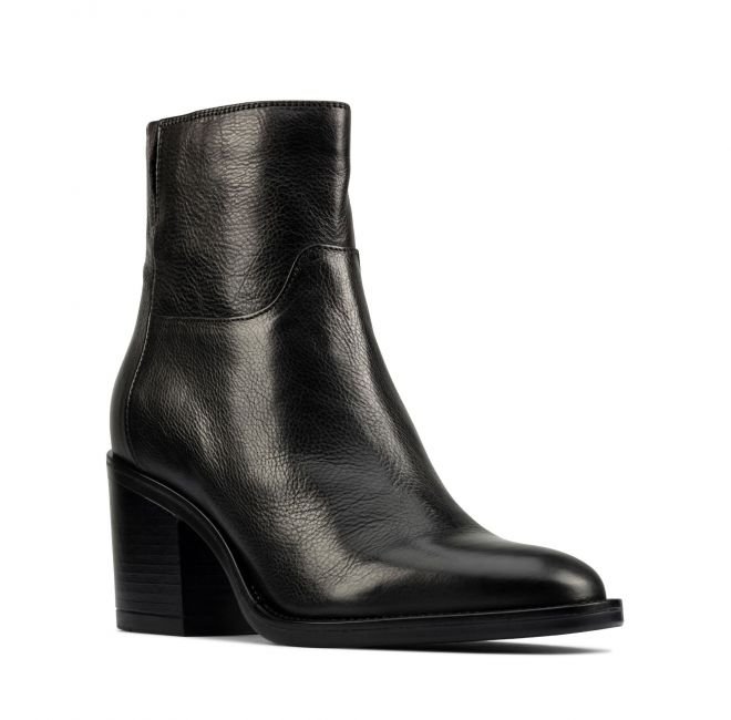 Clarks Mascarpone 2 Go [Black Leather] - Rozmiar 42