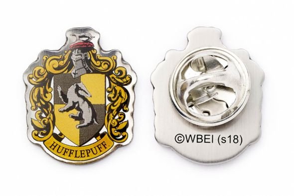 Przypinka Harry Potter Herb Hufflepuff metalowa broszka przypinki do plecaka