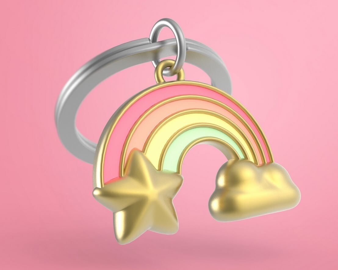 Brelok Do Kluczy Tęczowa Chmur