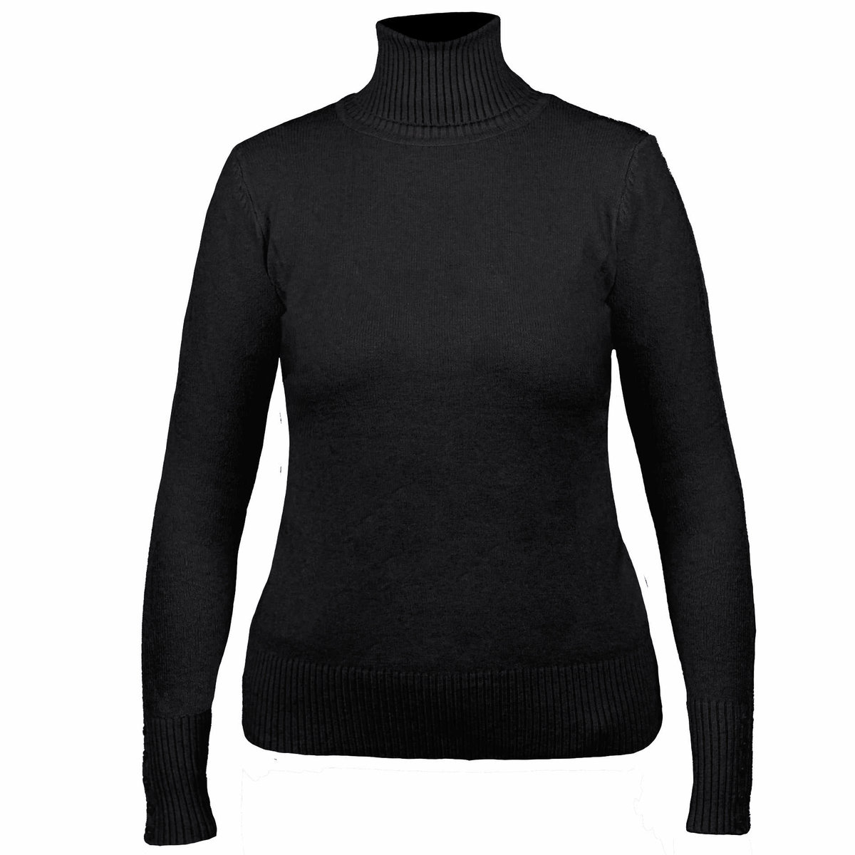 Damski Sweter Z Golfem Czarny  R.S/M