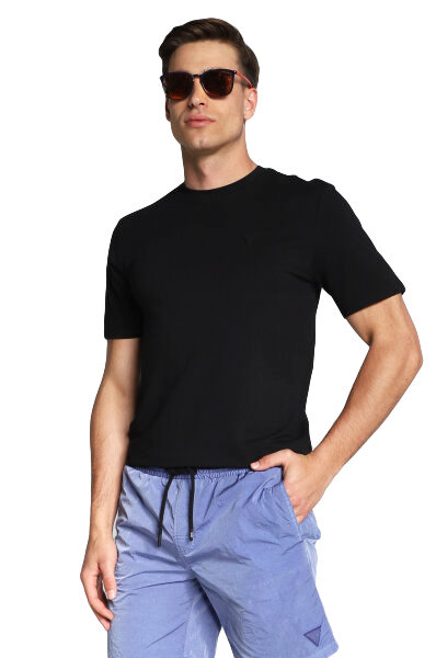 Guess Koszulka Męska T-Shirt Hedley Ss Czarna Z2Yi12Jr06K Jblk L