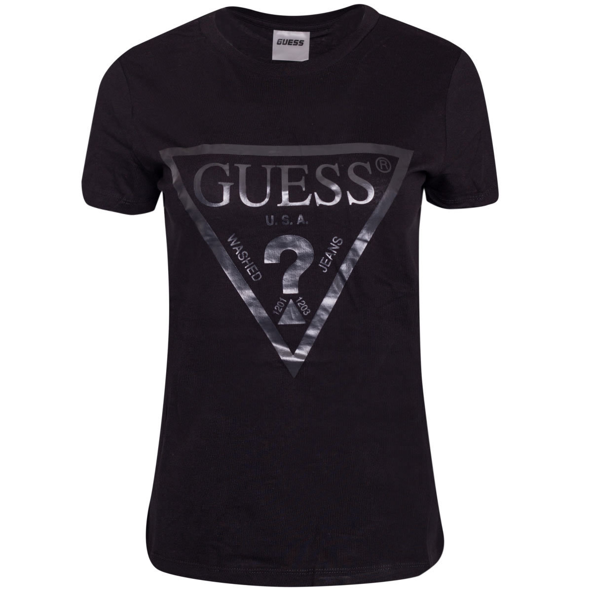 Guess Koszulka Damska T-Shirt Adele Ss Cn Tee Black V2Yi07K8Hm0 Jblk S