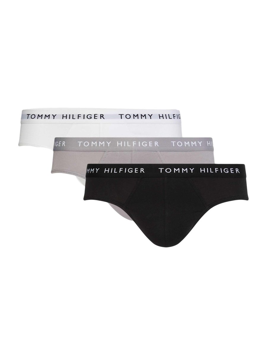 Tommy Hilfiger Majtki Męskie Brief 3 Pary Czarne/Białe/Beżowe Um0Um02206 0Tg M
