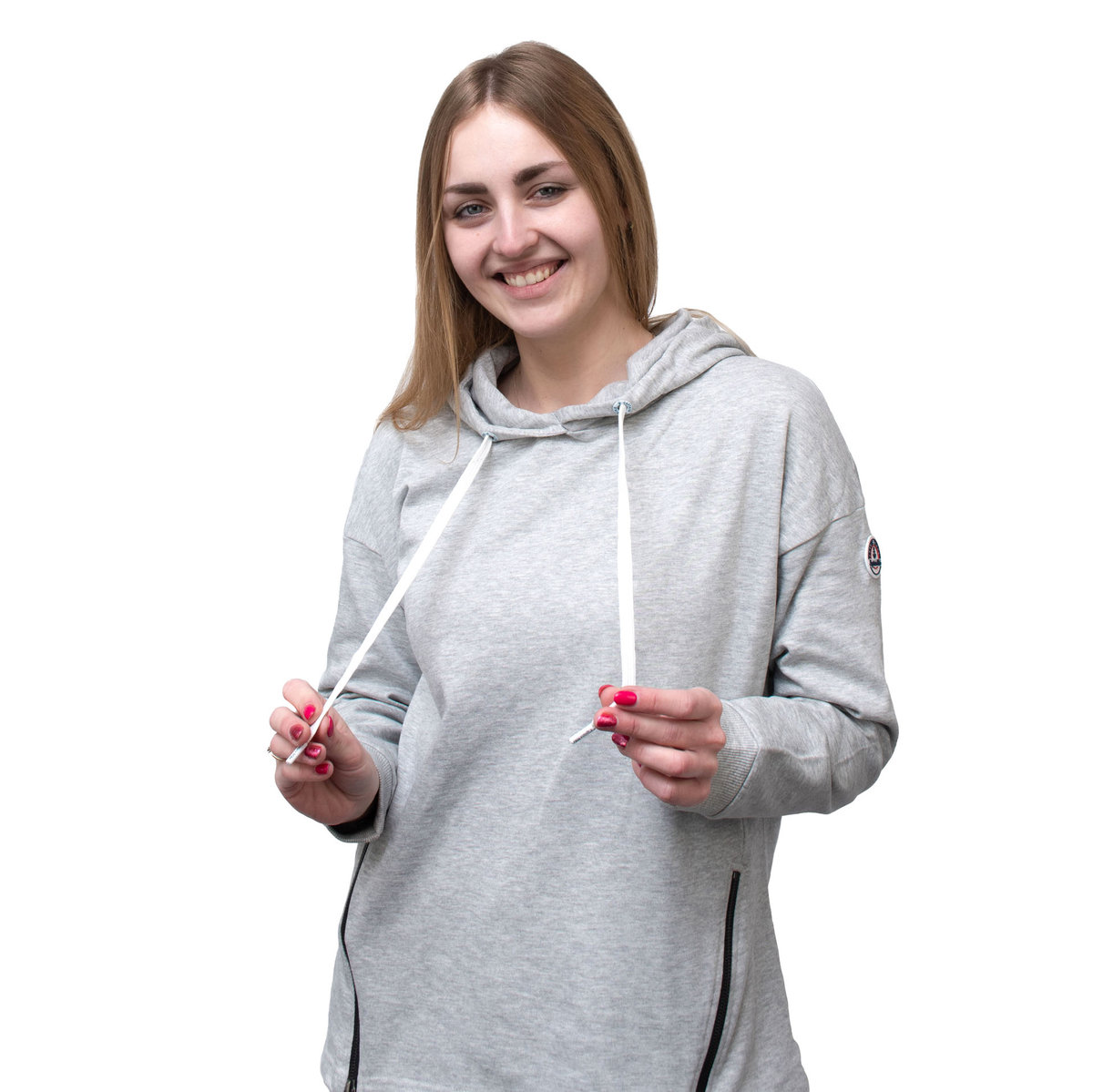 Bluza damska z kapturem szara Captain Mike, rozmiar XXL
