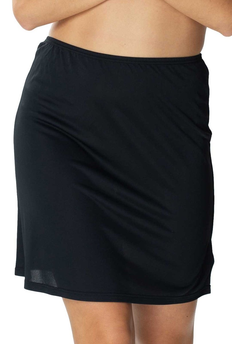 Krótka Gładka Półhalka Linda Czarny 36