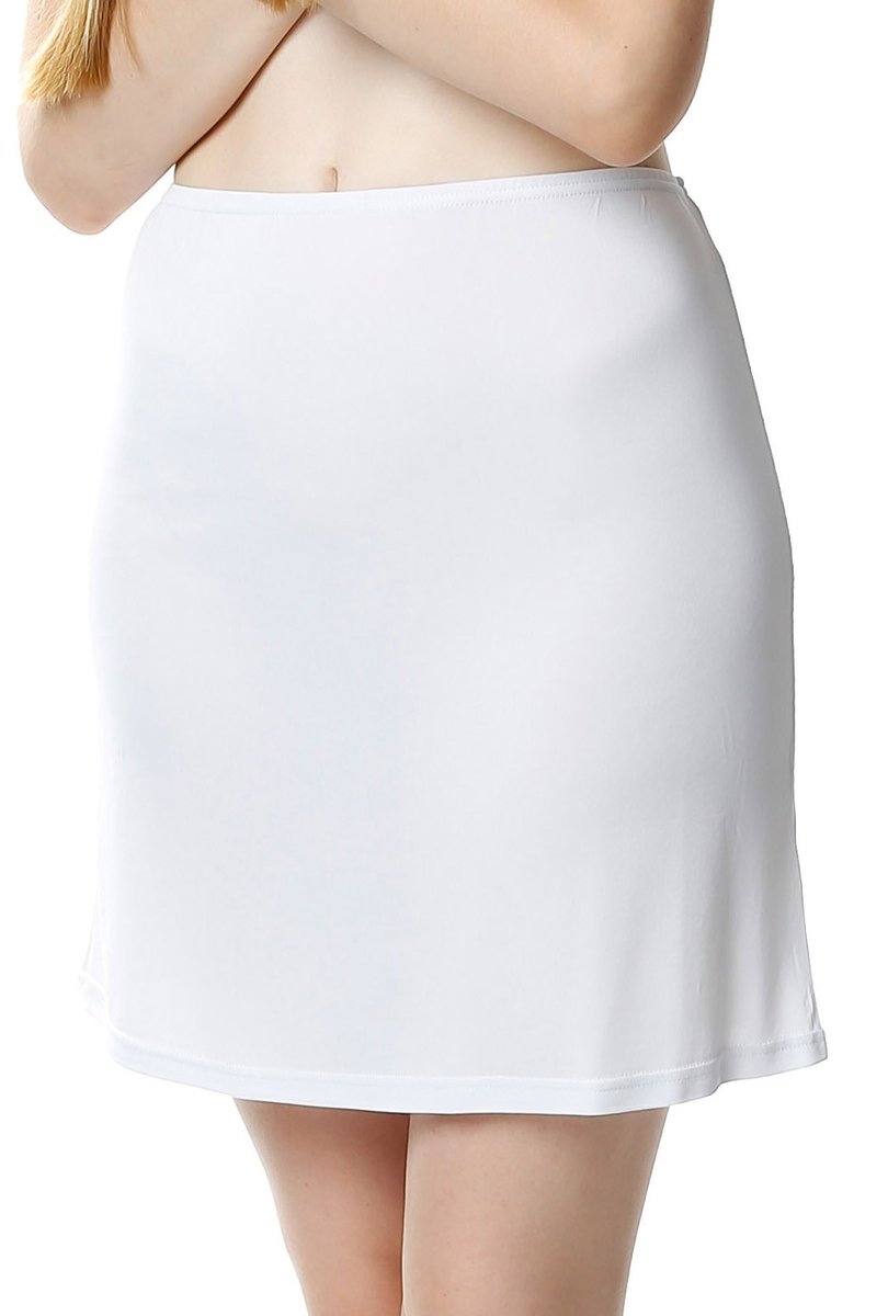 Krótka Gładka Półhalka Linda 46 Biały