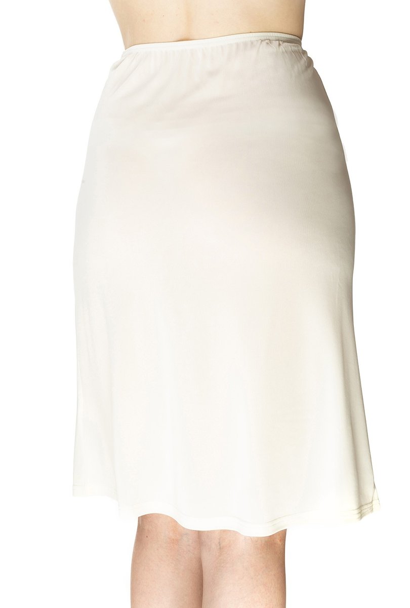 Gładka półhalka Liwia damska pod spódnicę 56 ecru