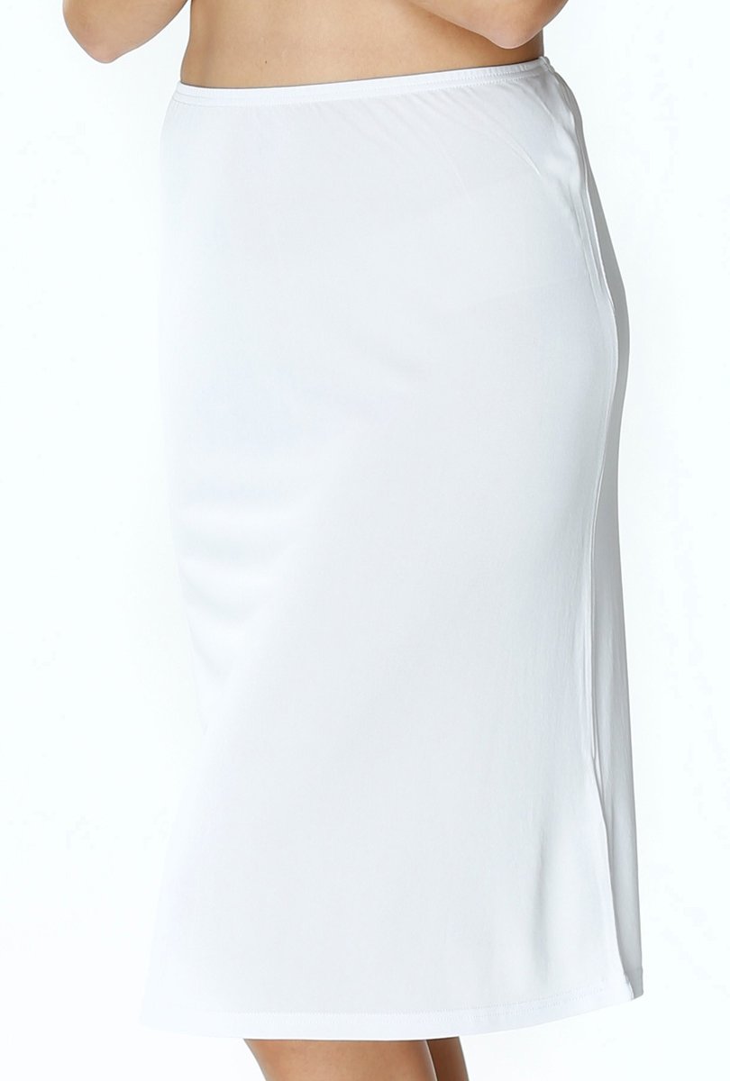 Gładka półhalka Liwia damska pod spódnicę biały 48