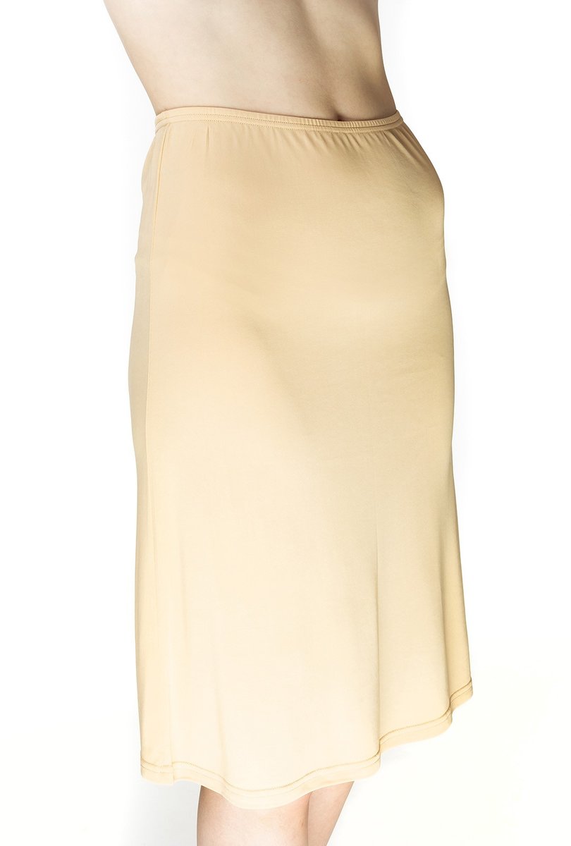 Gładka półhalka Liwia damska pod spódnicę 46 beżowy