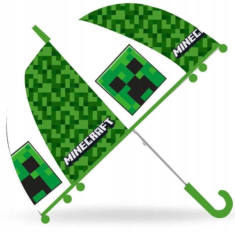 Parasol parasolka MINECRAFT foliowy transparentny
