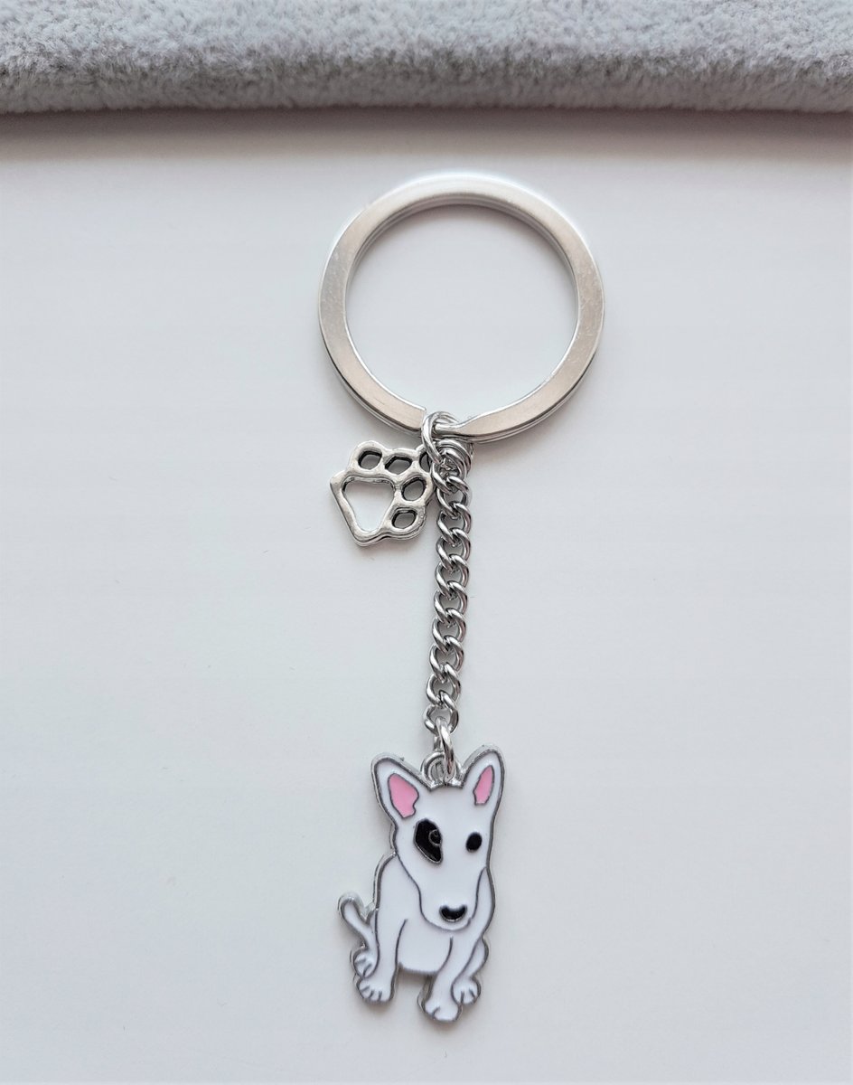 Breloczek Brelok Do Kluczy Pies Rasa Bulterier