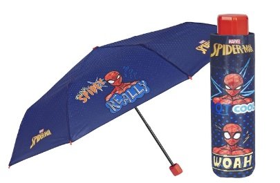 Parasol dziecięcy składany Spiderman + etui mini