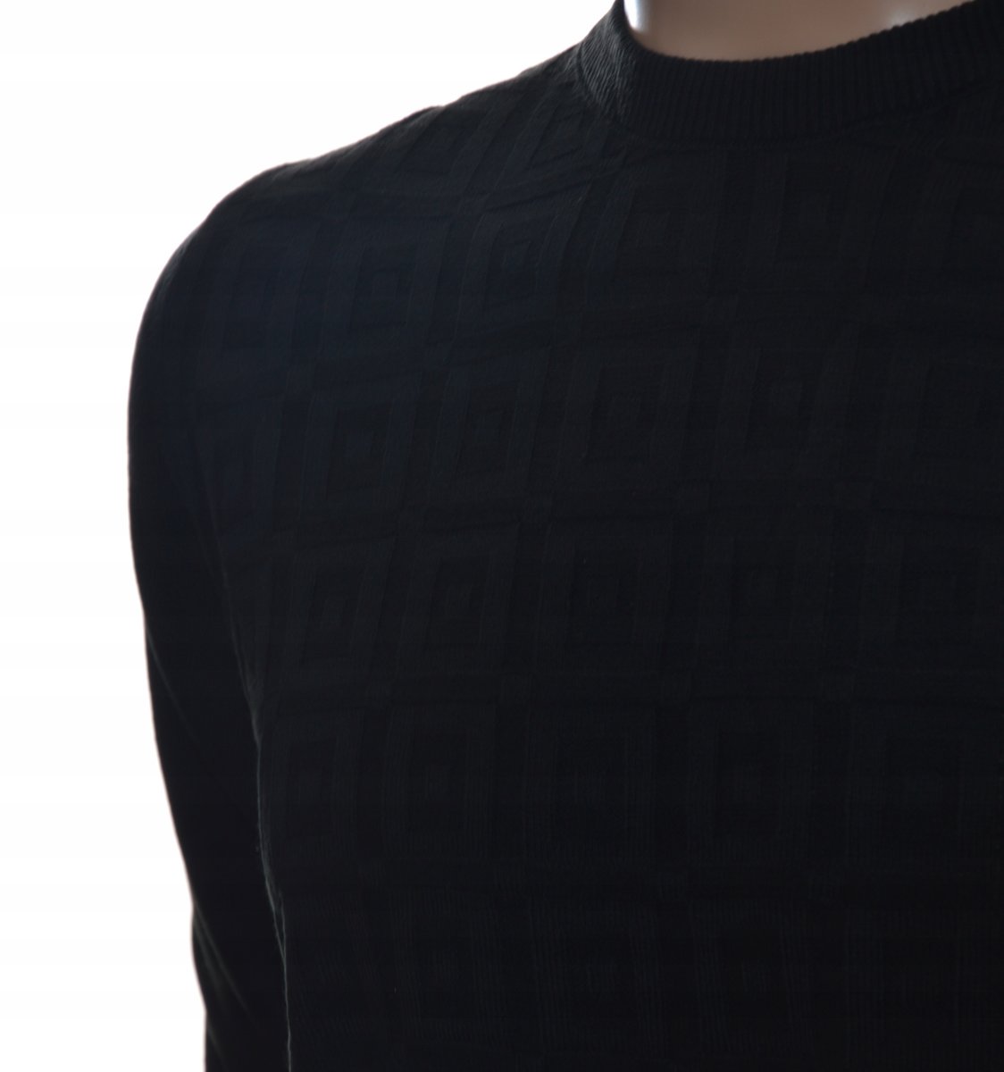 Sweter męski z kaszmiru i wełny merynosów XXL 2XL