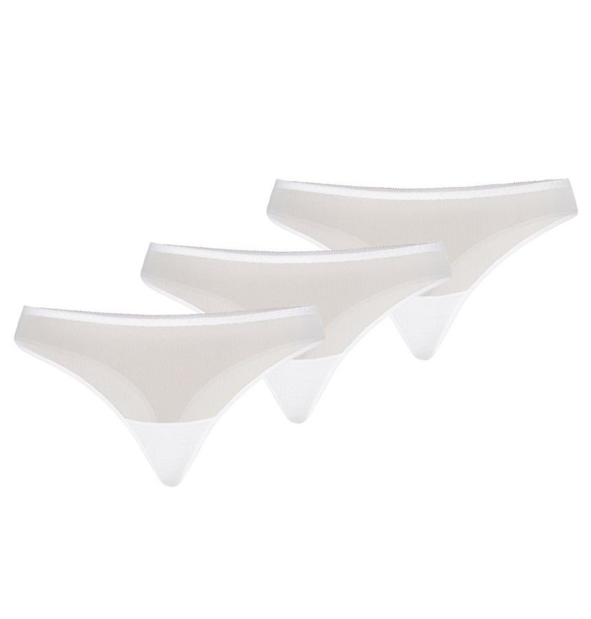 Wielopak stringów damskich Nikola biały, Teyli