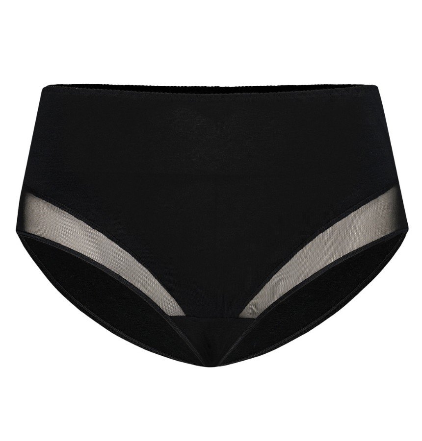 Majtki bawełniane z wysokim stanem Filly czarne, Teyli