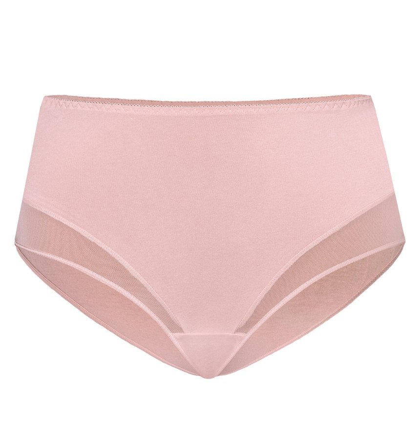 Majtki bawełniane z wysokim stanem Filly pudrowy róż, Teyli