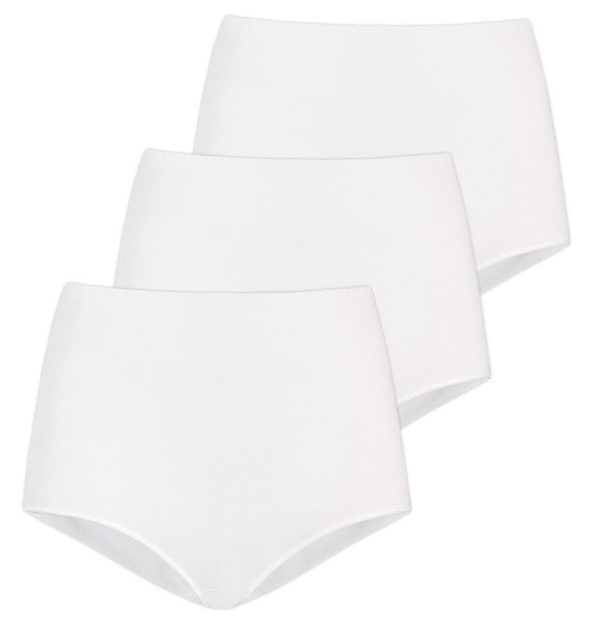 Wielopak majtek z wysokim stanem Classico biel, Teyli