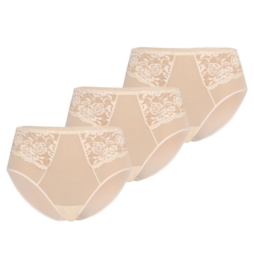 Wielopak majtek z wysokim stanem Vida beżowy, Teyli