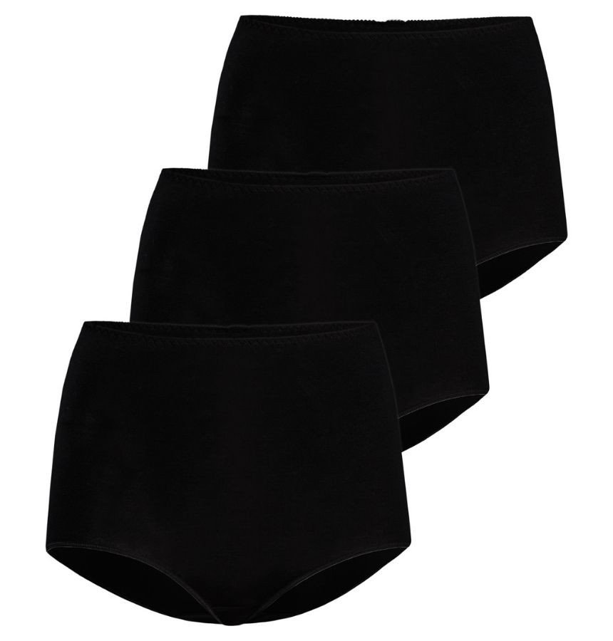 Wielopak majtek z wysokim stanem Classico czerń, Teyli