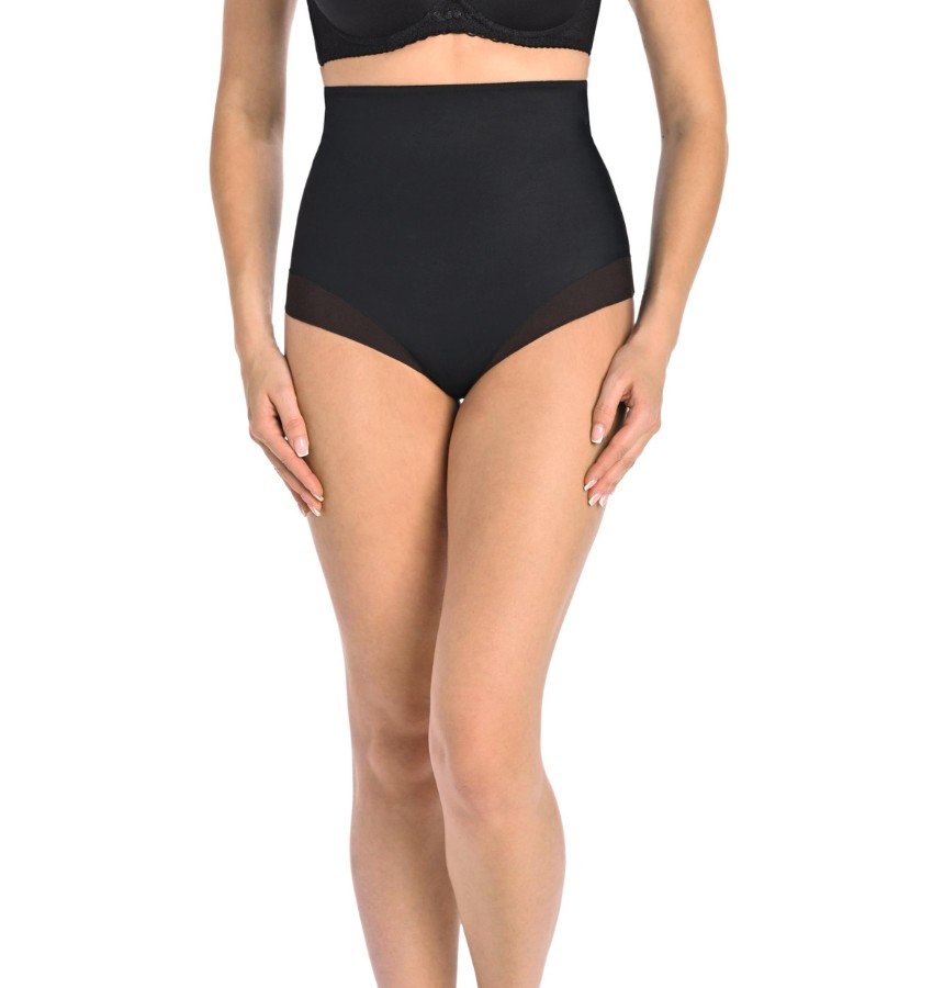 Majtki wyszczuplające z siateczką Allison czarne, Teyli