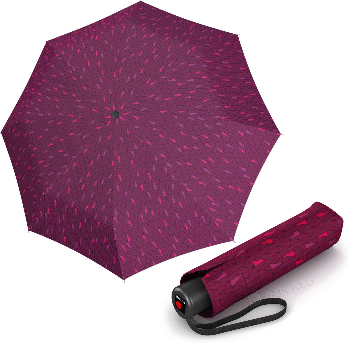 Parasol mały manualny Knirps A.050 Enjoy Strawberry