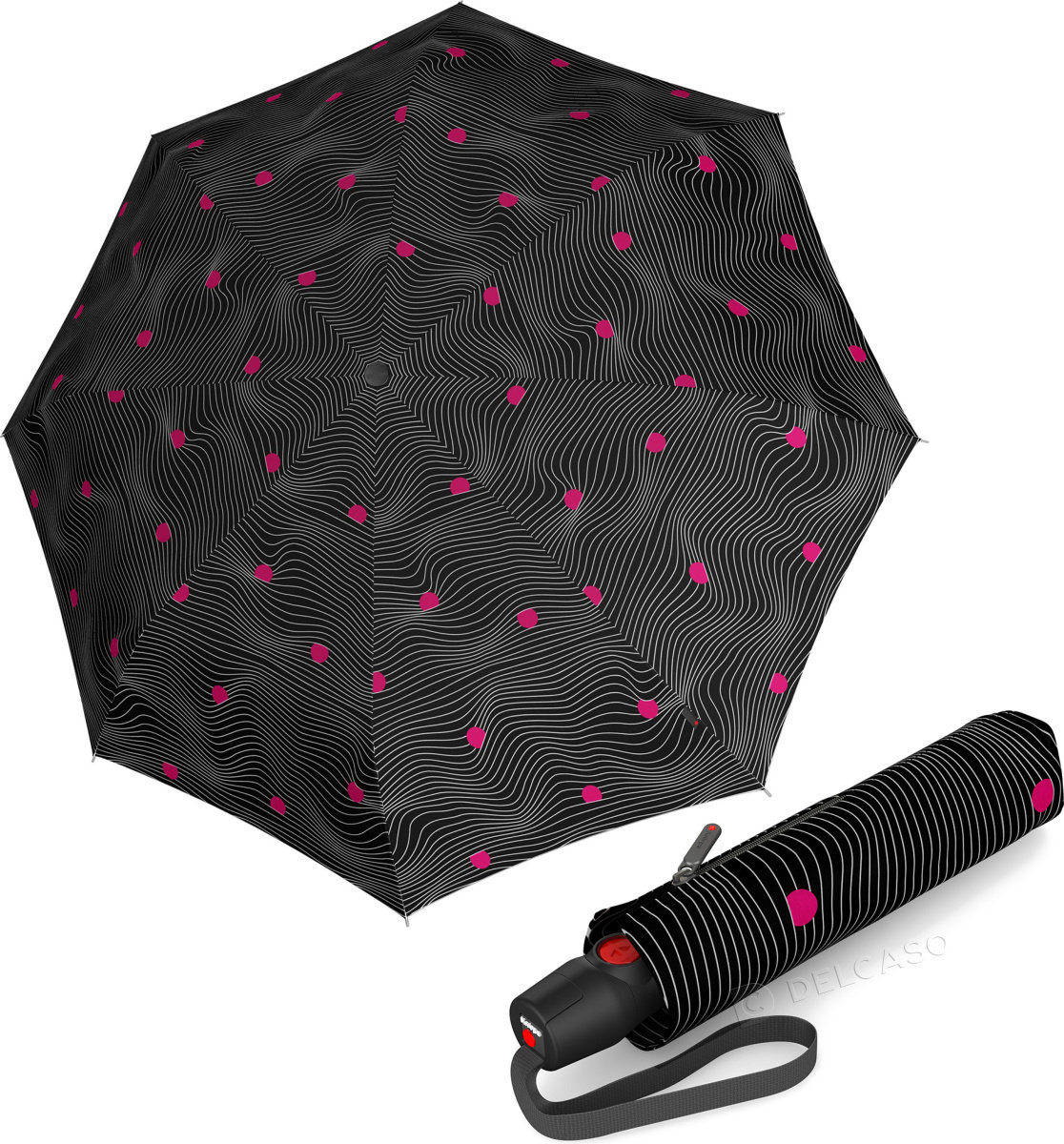 Parasol automatyczny Knirps T.200 Medium Duomatic Meditate Black