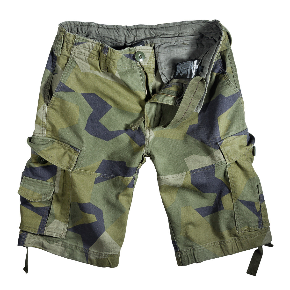 spodnie bojówki krótkie VINTAGE SHORTS - SWEDISHCAMO-M