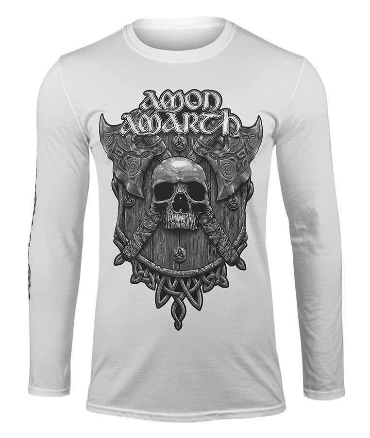 longsleeve AMON AMARTH - GREY SKULL -S