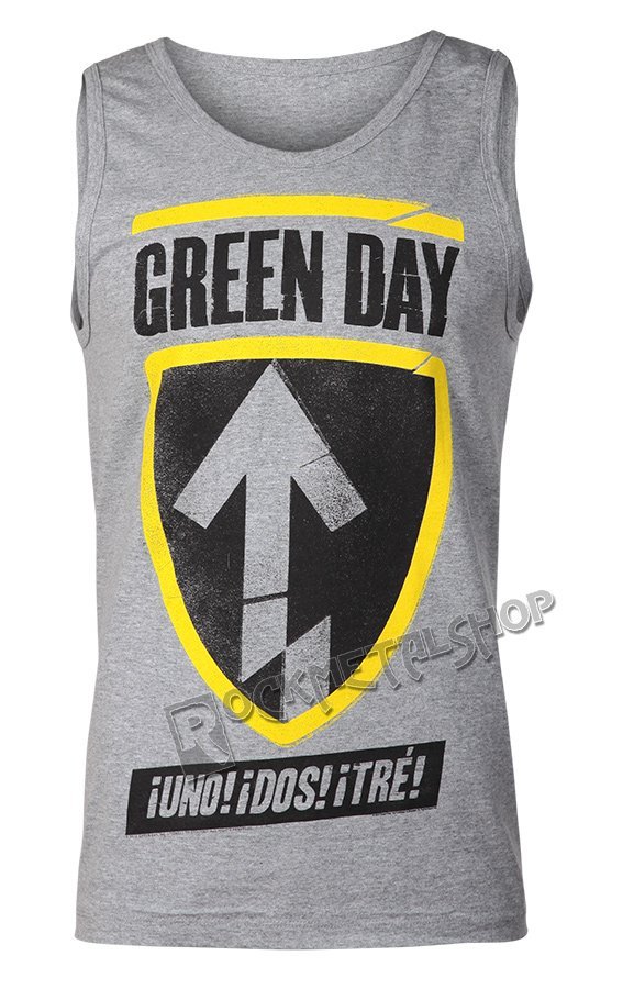 koszulka na ramiączkach GREEN DAY - UNO DOS TRE BADGE-L