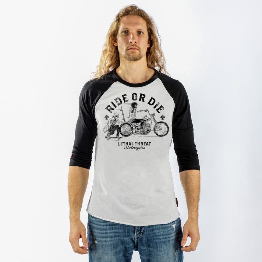 longsleeve LETHAL THREAT - RIDE OR DIE , rękaw 3/4-XXL