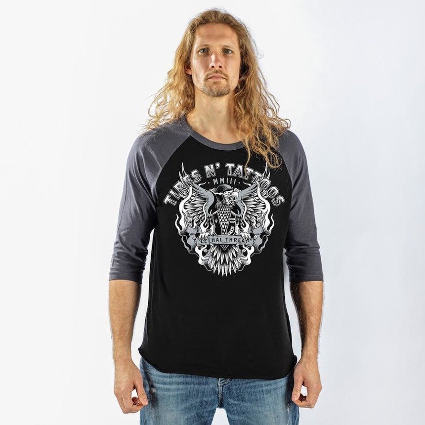 longsleeve LETHAL THREAT - TIRES N TATTOOS, rękaw 3/4-XL