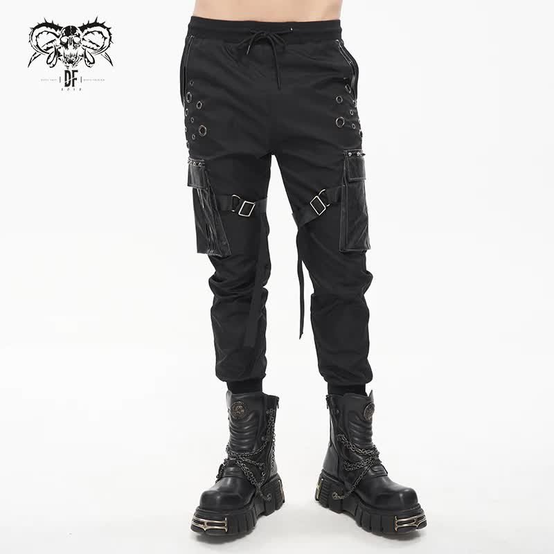 spodnie męskie DEVIL FASHION - PUNK GOTHIC, joggery-XL