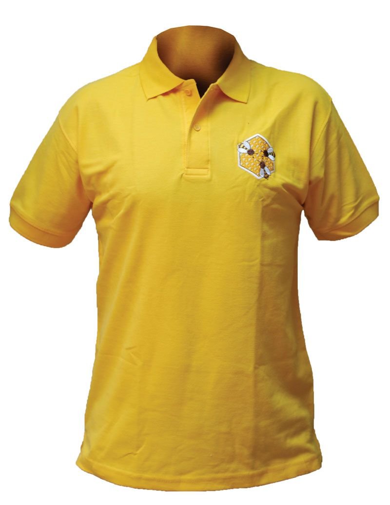Koszulka polo z haftem (żółta) - rozmiar męski XL