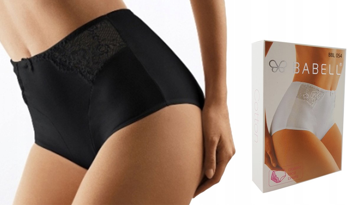 BABELL Figi Damskie bbl 054 , CZARNE , XL