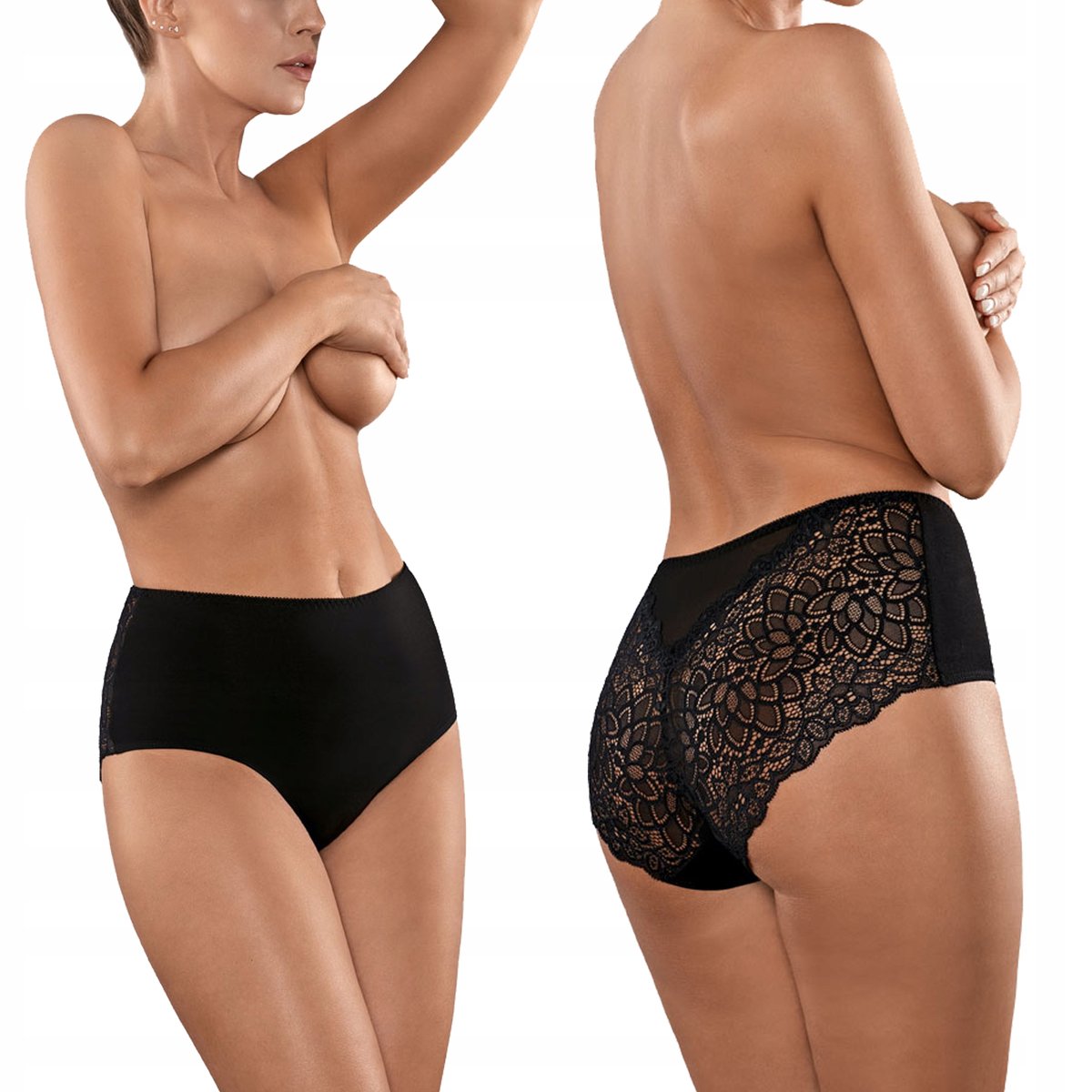 Babell 143 Majtki Bawełniane Figi damskie Nero M