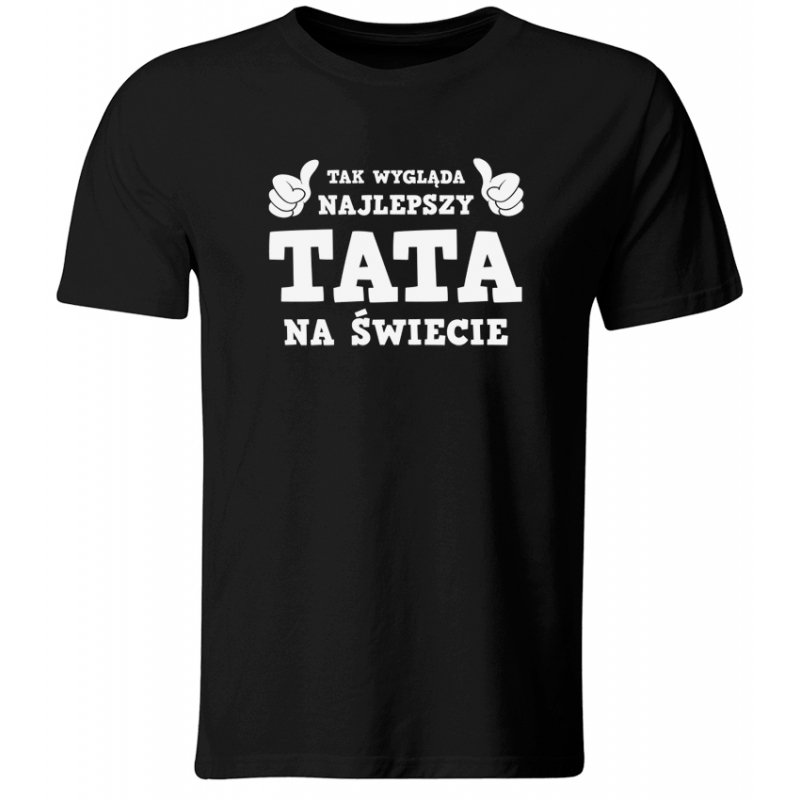 Koszulka dla taty na Dzień Ojca, prezent, Najlepszy Tata na świecie, rozmiar M