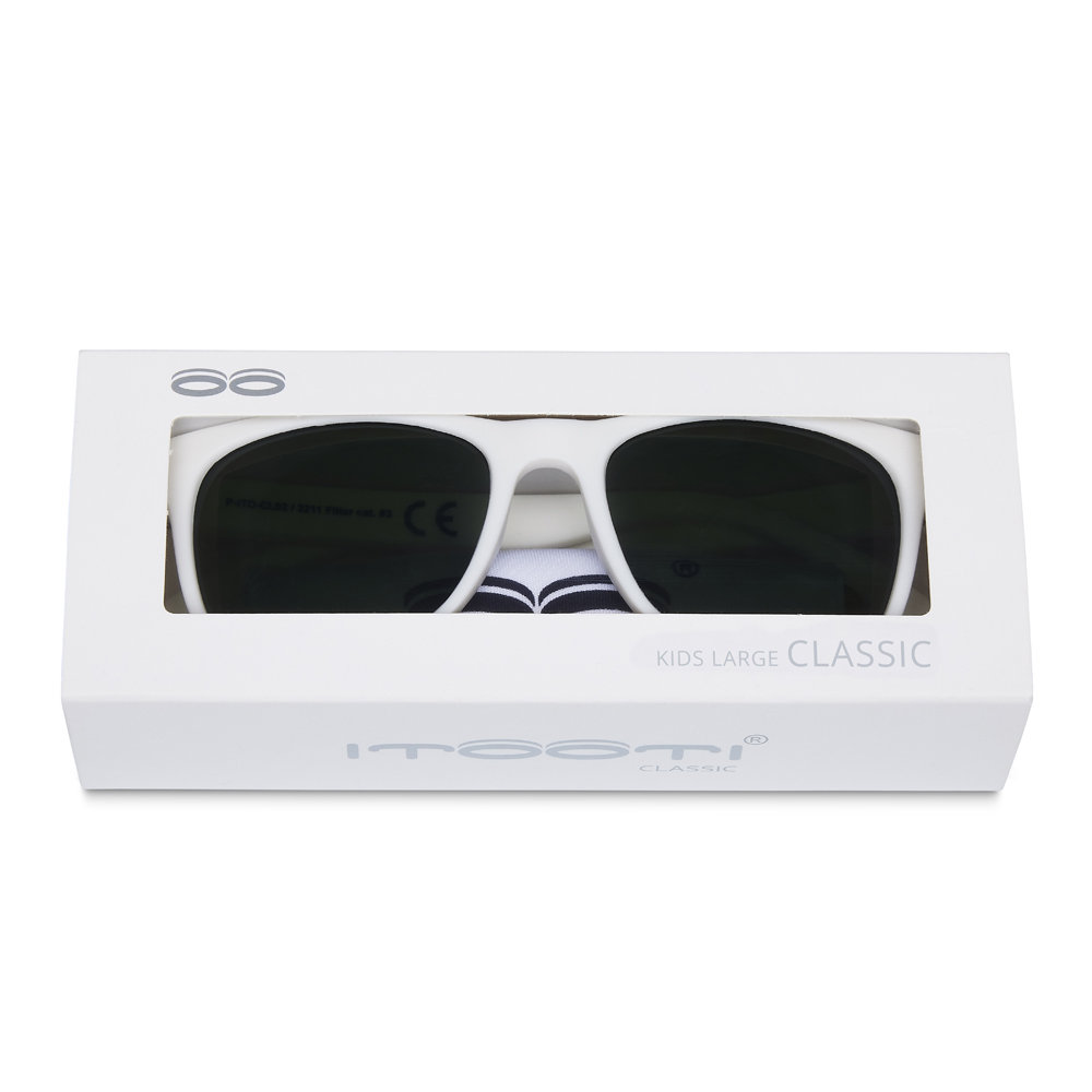ITOOTI, Okulary przeciwsłoneczne dla dzieci Classic 7+, Białe