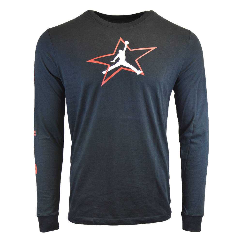 Koszulka męska Air Jordan AJ6 Longsleeve Crew czarna - DD5231-010-M