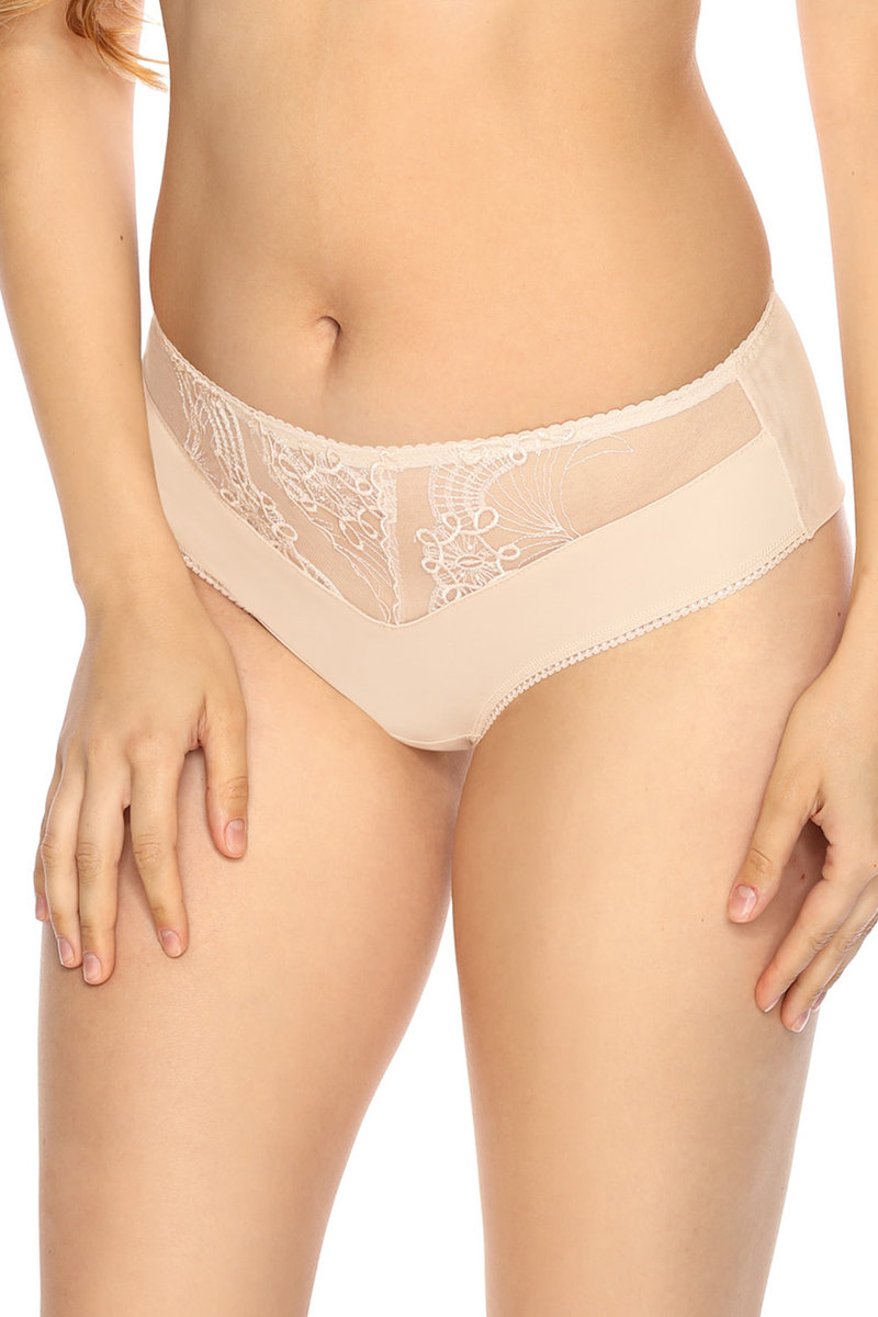 Gaia 930B Aleksandra  beżowy 2XL Majtki brazyliany