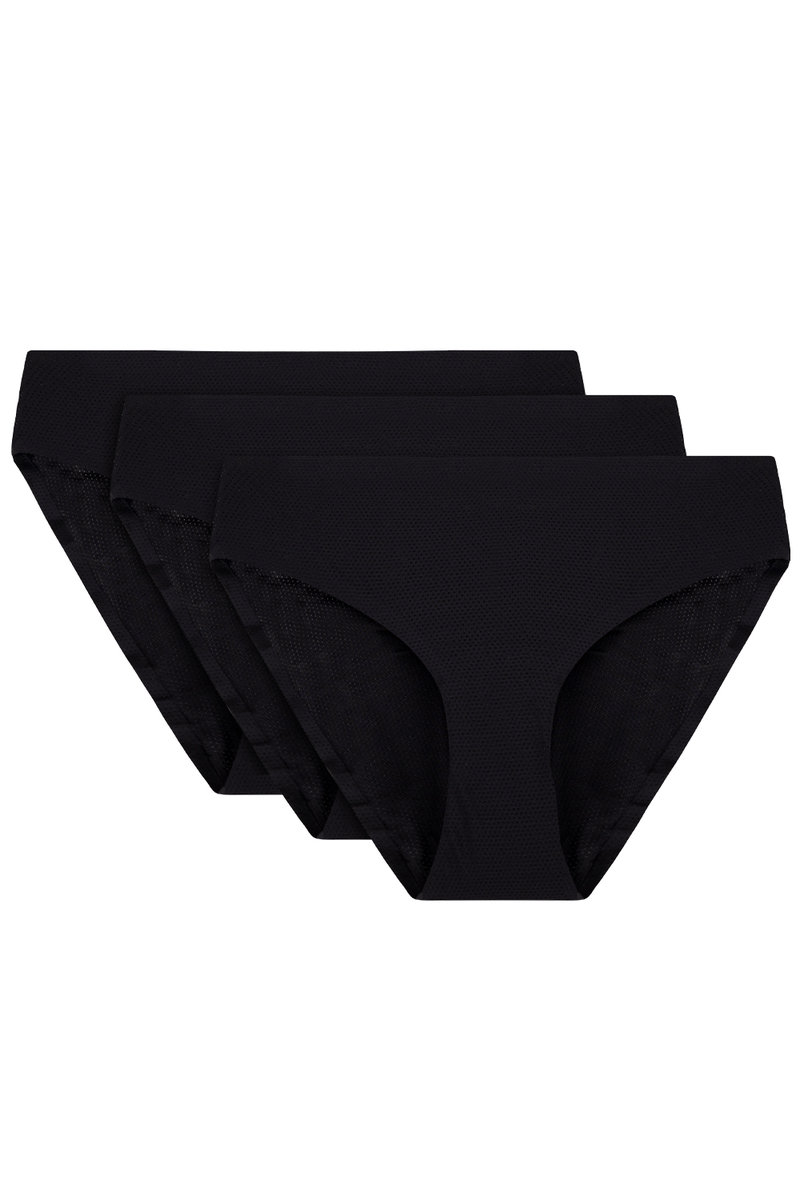 Vivisence 4011 3-pack czarny L Majtki figi