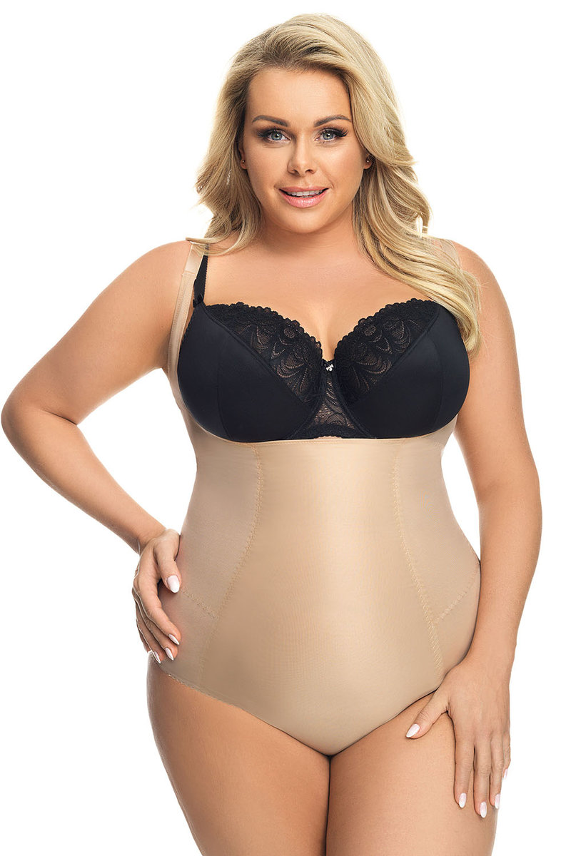 Gorsenia K148 Sanremo beżowy 2XL Body wyszczuplające