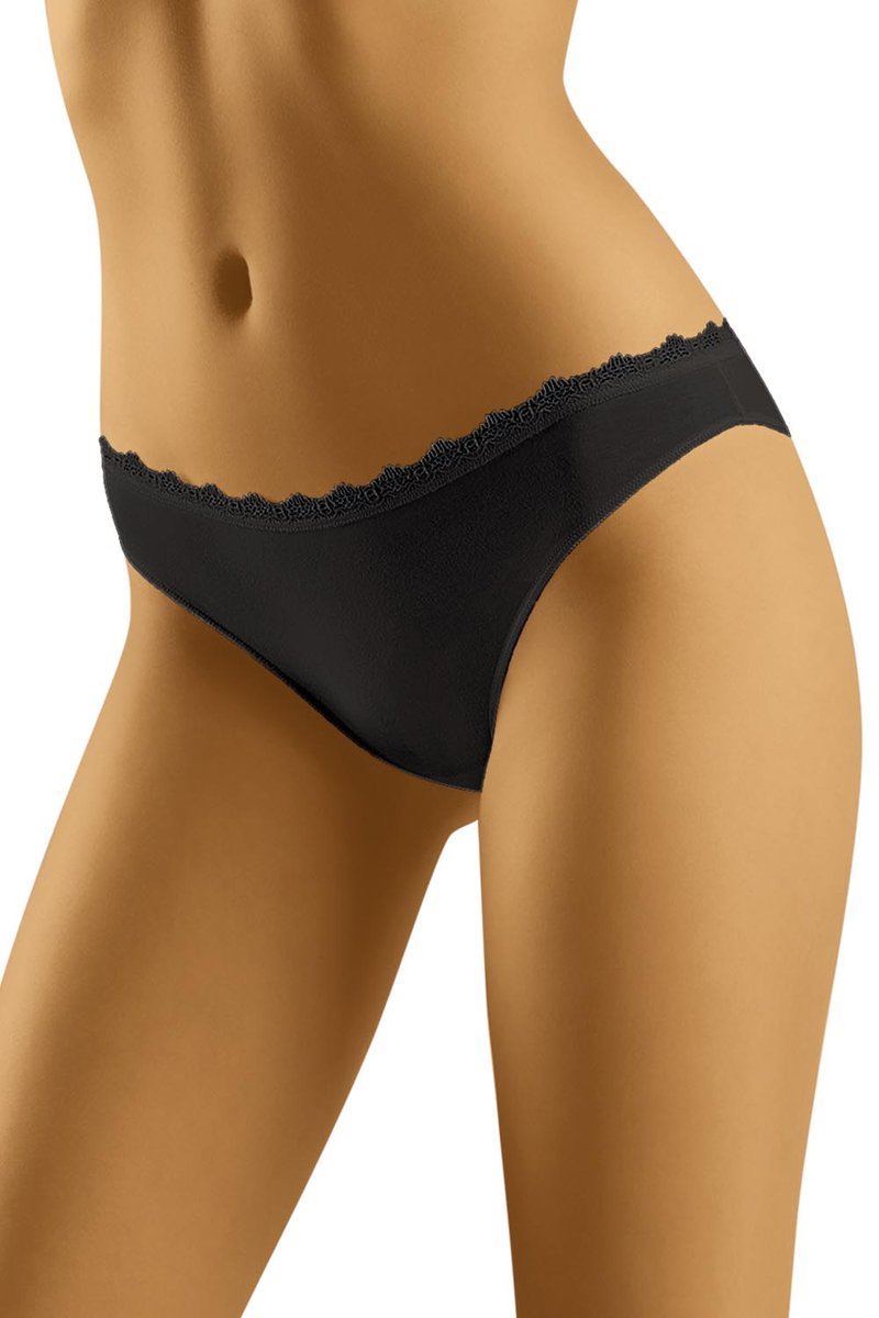 Wol-Bar Soft Cute czarny S Majtki figi