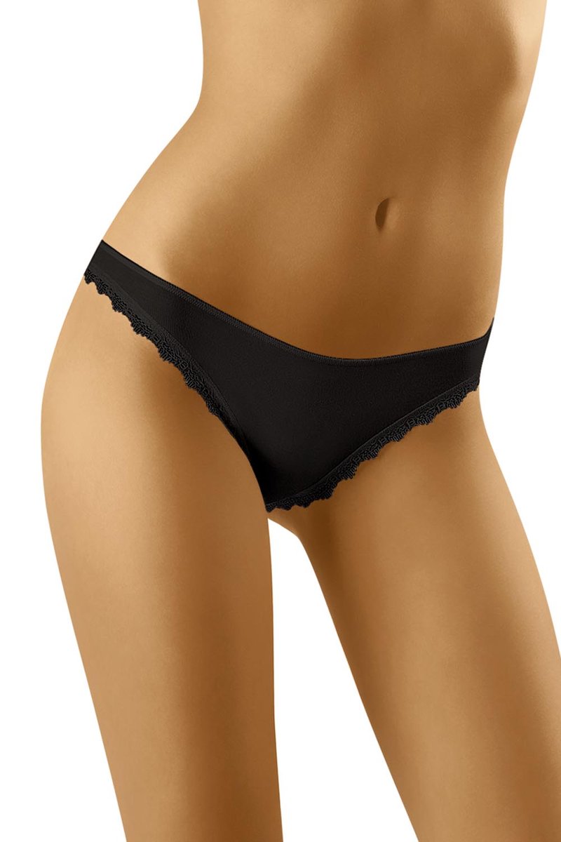 Wol-Bar Soft Gentle czarny M Majtki figi