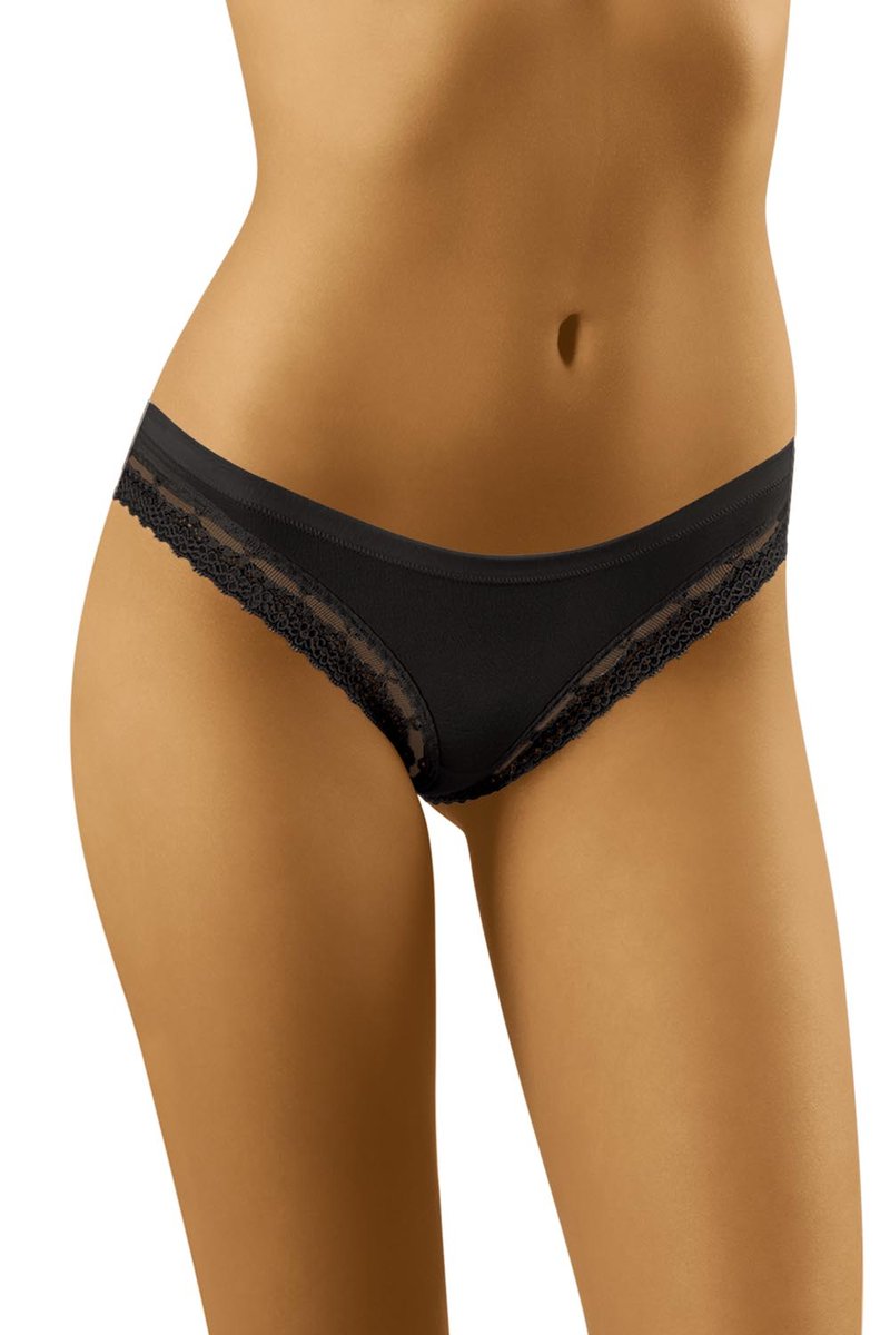 Wol-Bar Soft Floppy czarny M Majtki figi