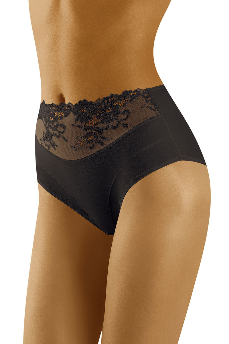 Wol-Bar Eco-Hi czarny XL Majtki wysokie figi