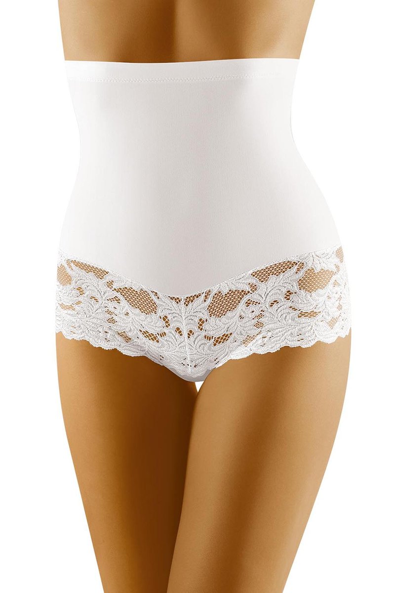 Wol-Bar Preciosa biały 2XL Majtki figi modelujące