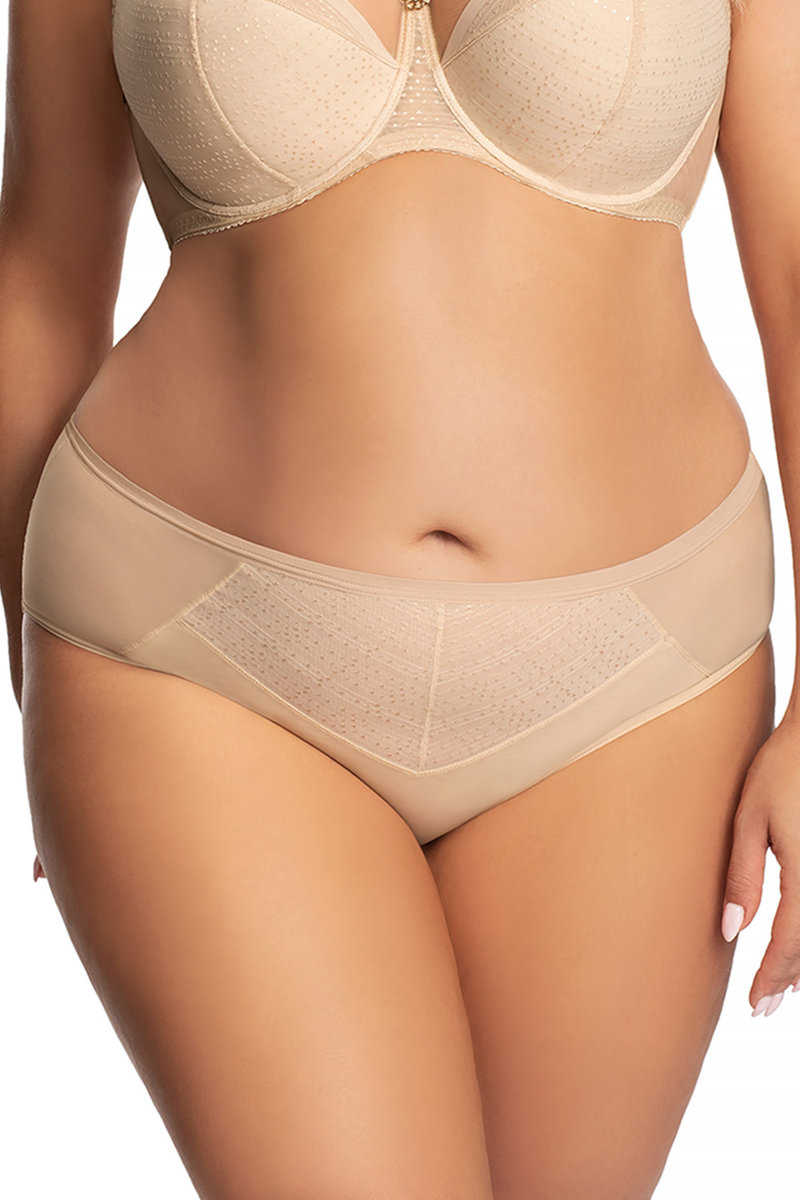Gorsenia K682 Christina beżowy XL Majtki brazyliany