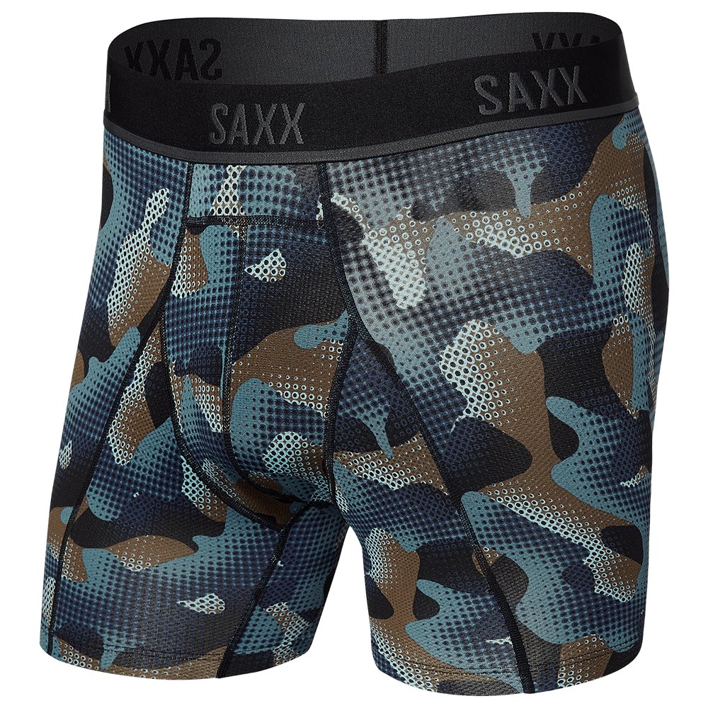 Bokserki Do Biegania Męskie Sportowe Saxx Kinetic Hd Boxer Brief Fantazyjne Moro-S