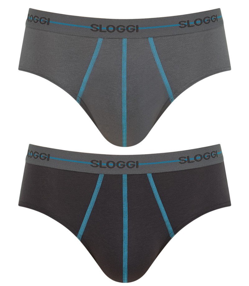2 X Majtki Męskie Sloggi Men Start Midi C2P Box-L