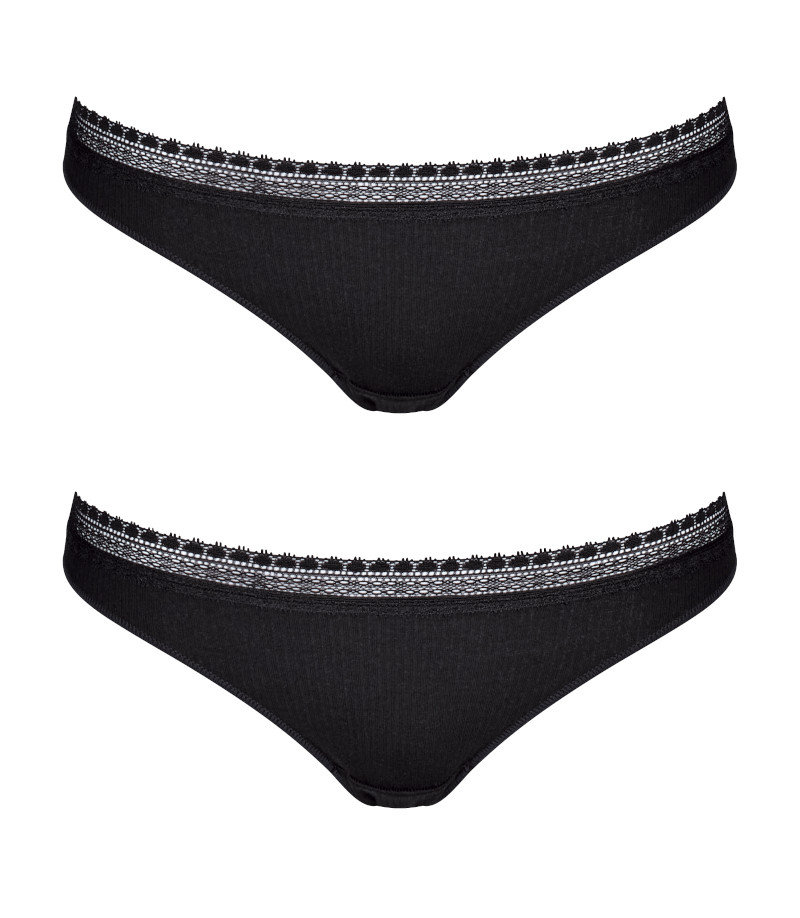 2x Majtki damskie sloggi GO Ribbed Brazil C2P-XL